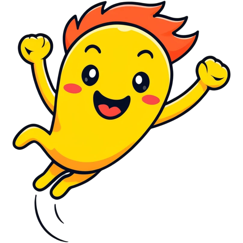 over-the-top ecstatic character, maximum excitement, screaming at the top of their lungs, jumping with joy, completely uncontained enthusiasm emoji