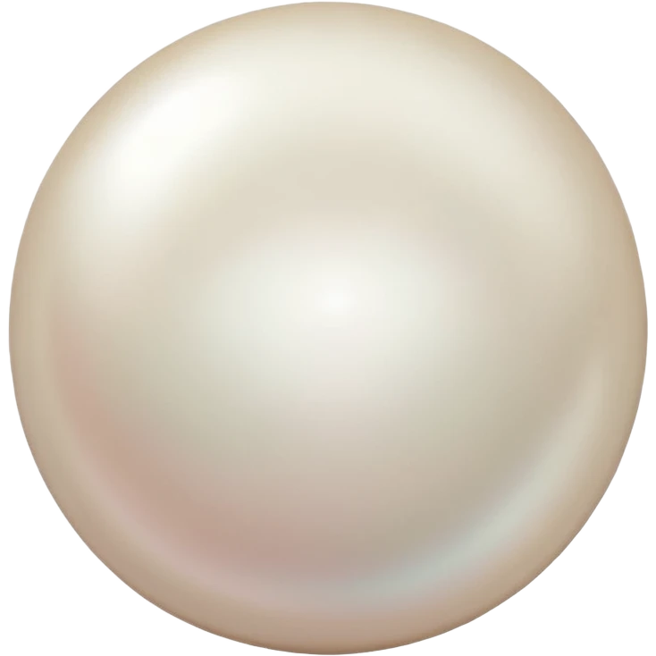 glamorous white pearls emoji
