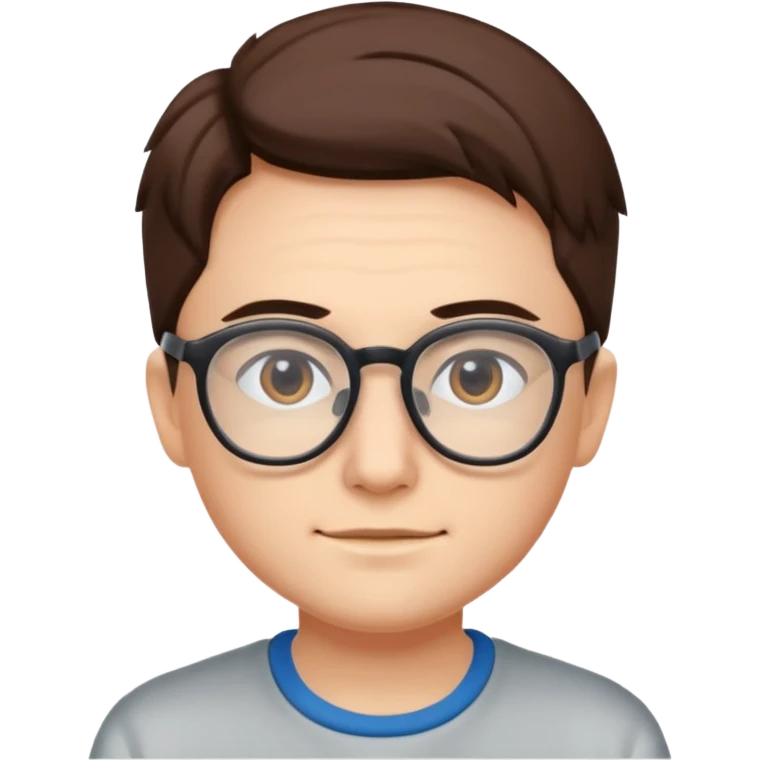 Gojo with glasses and no wrinkles emoji