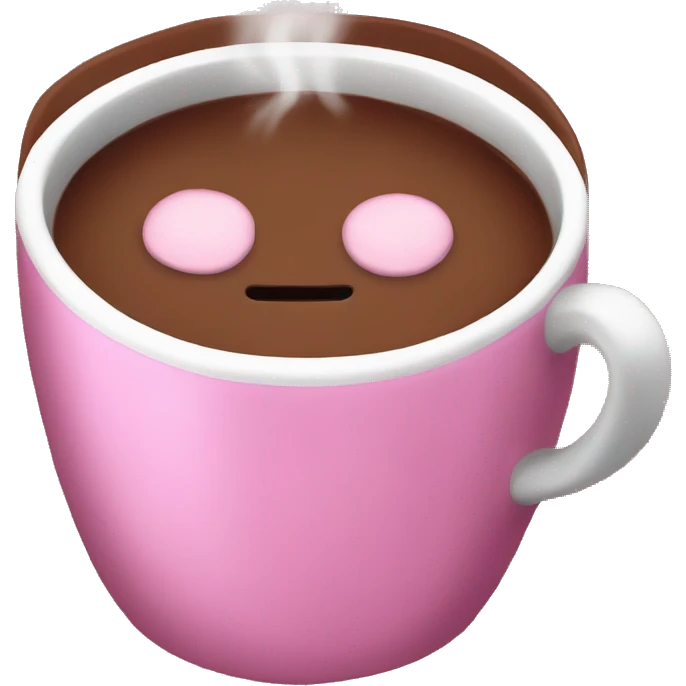 Pink hot chocolate  emoji