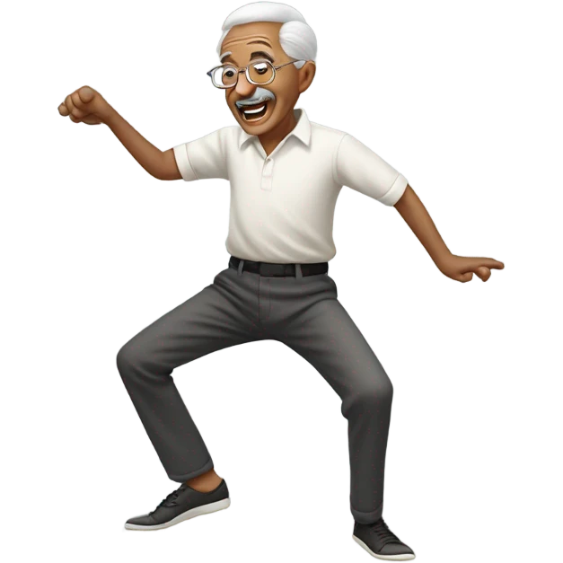 Old man twerking emoji
