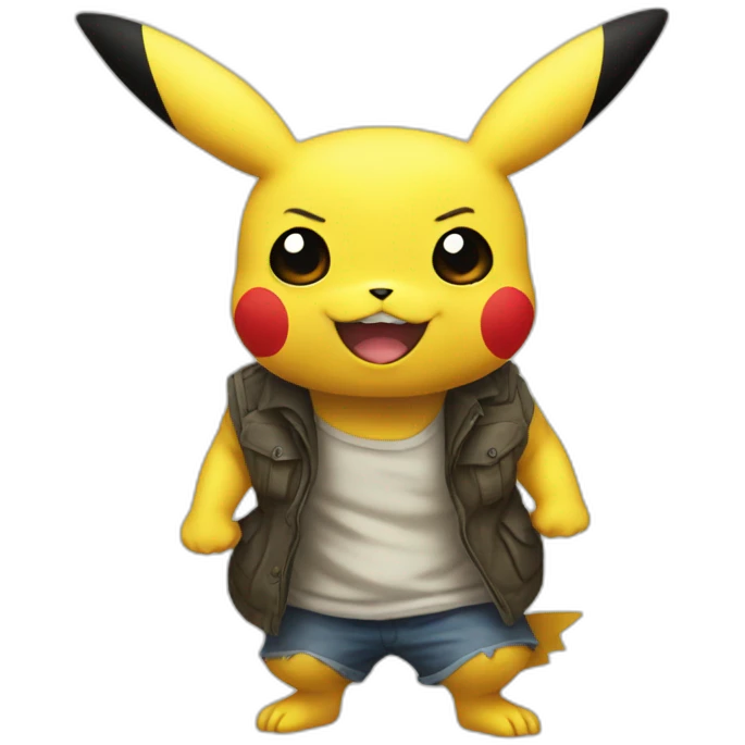 Pikachu horreur emoji