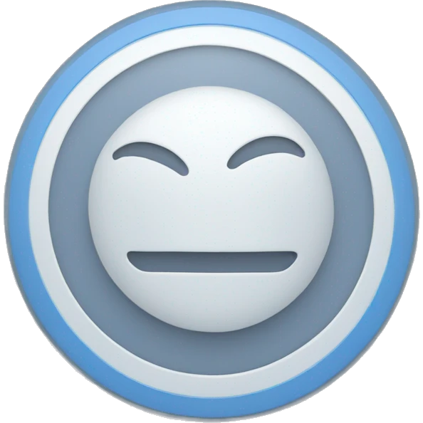 A gray check inside a blue circle emoji