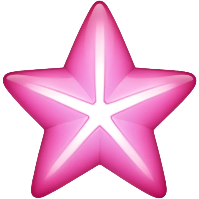 Pink star emoji