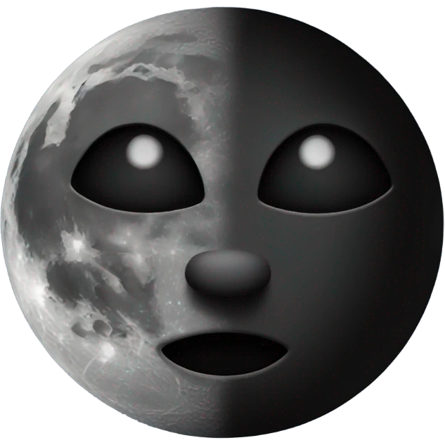 Black moon! emoji