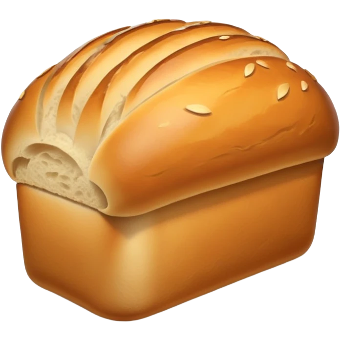 freshly baked loaf of bread with steam rising emoji