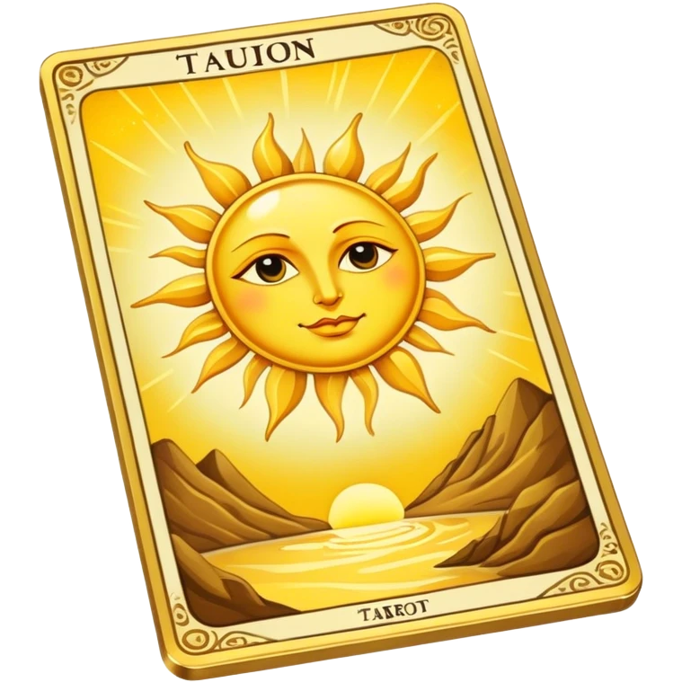 tarot cards sun emoji