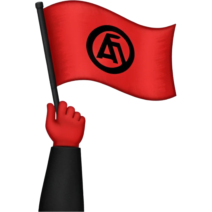 drapeau antifa emoji