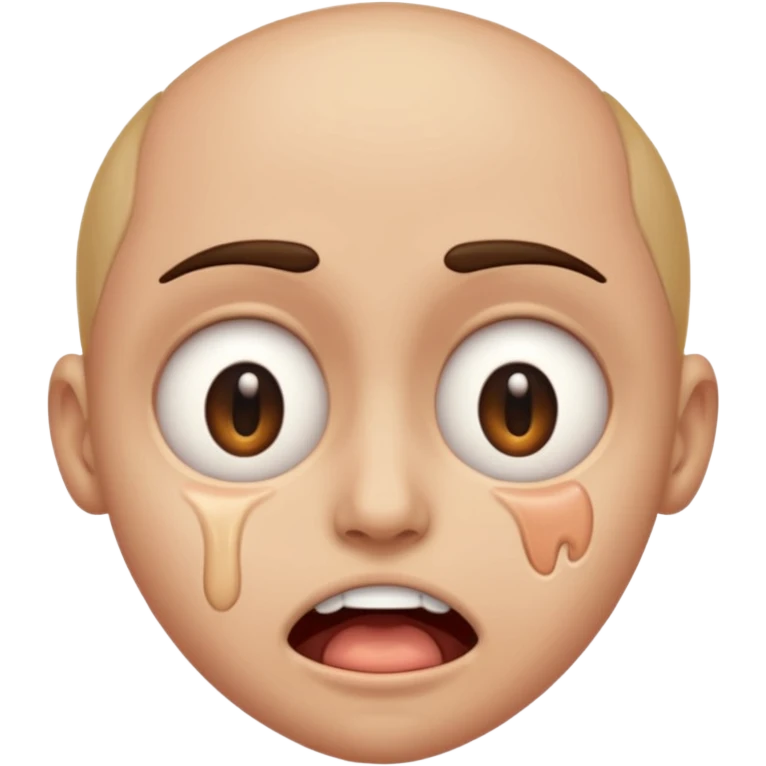 
Emoji 2: Eyes half-open, drool coming out — mentally gone.
 emoji
