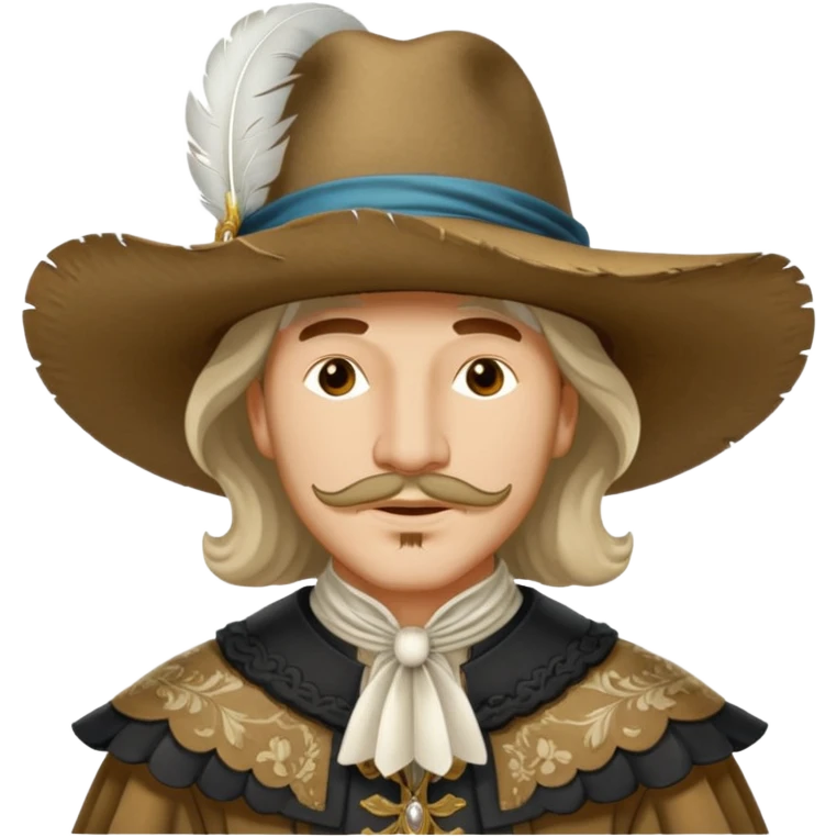 Cyrano de Bergerac with plume emoji