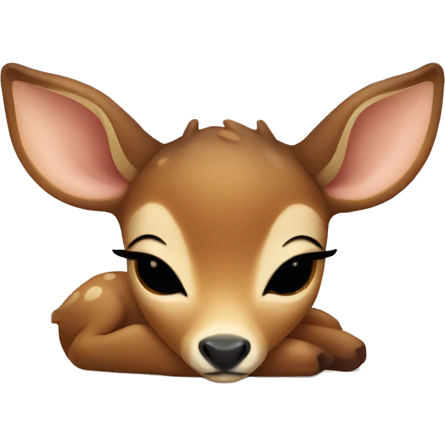 baby Deer sleeping emoji