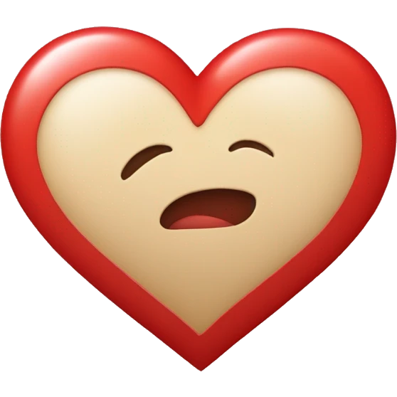 Red heart with the letter 'i' in the middle emoji