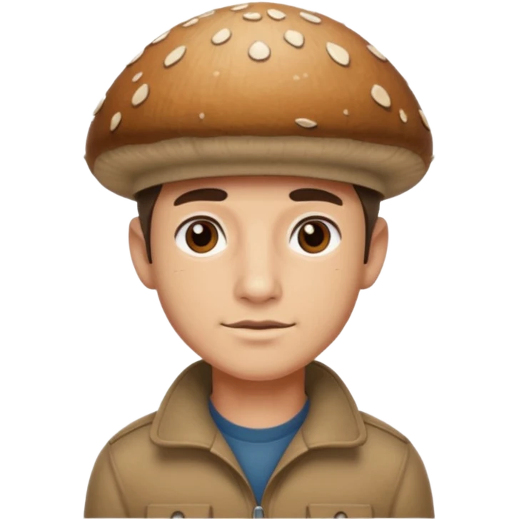 mushroom capped man
 emoji