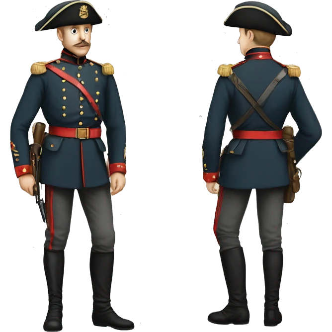 soldier in the Crimean War in full height emoji