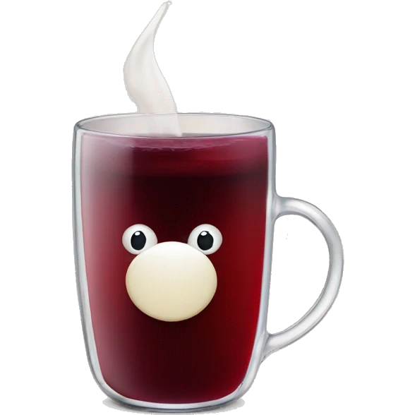 Hot red wine Glühwein cup  emoji