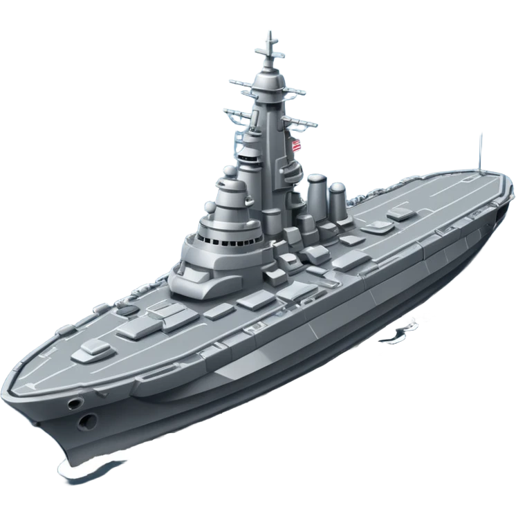 battleship arial view emoji
