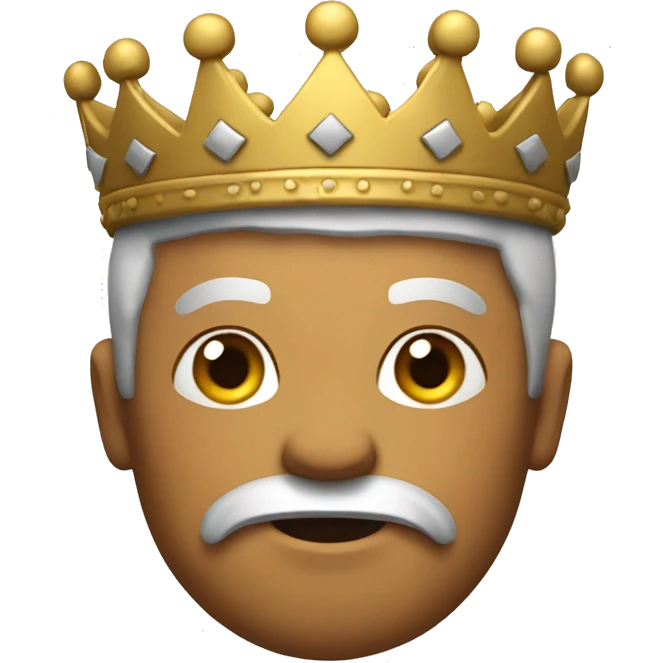 Old English style R wearing a crown  emoji