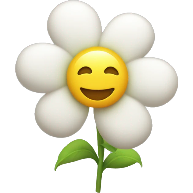 flower witn cloud emoji