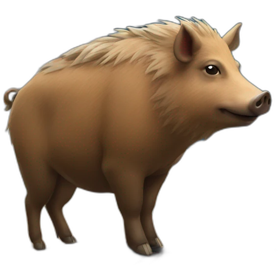 boar on a desk emoji