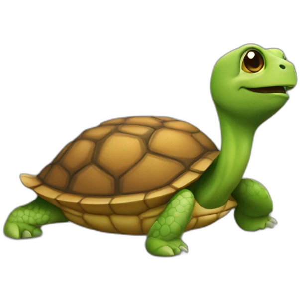Chat sur tortue emoji