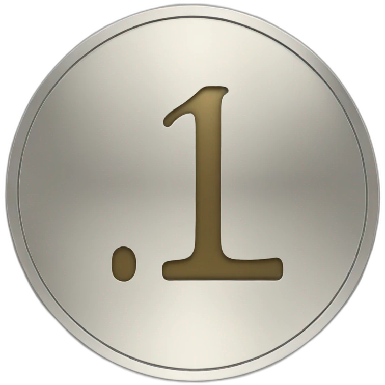 coin with a letter I emoji