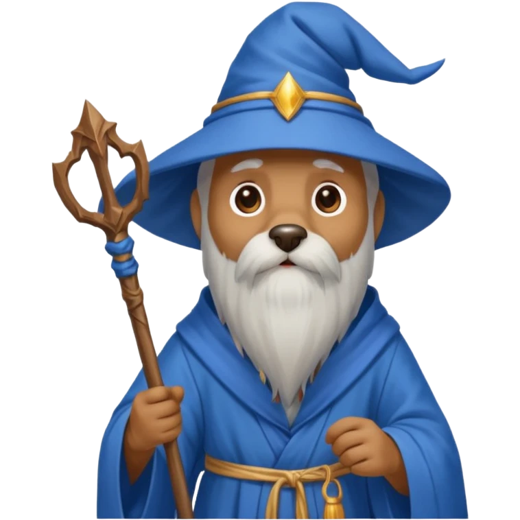 Dog wizard emoji