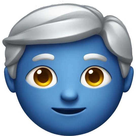 silver and deep blue award  emoji