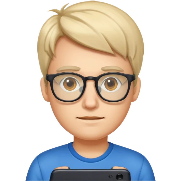 gamer with glasses emoji