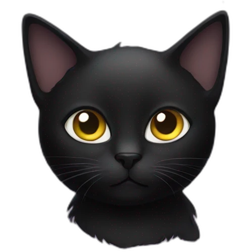 black cat space emoji
