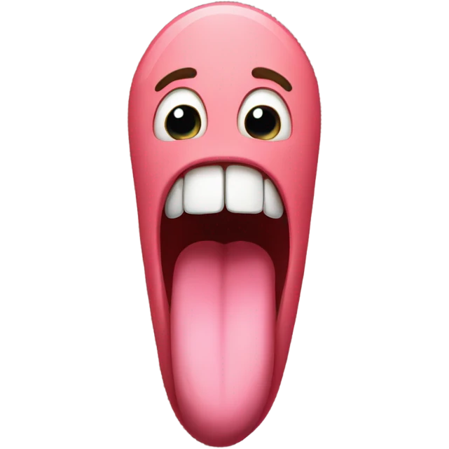 Long tongue  emoji