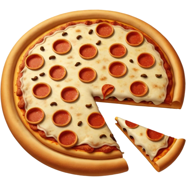 Pizza poop emoji