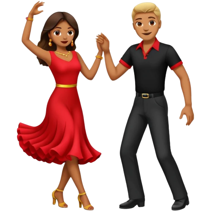 A couple dancing salsa emoji
