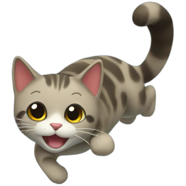 Diving cat emoji
