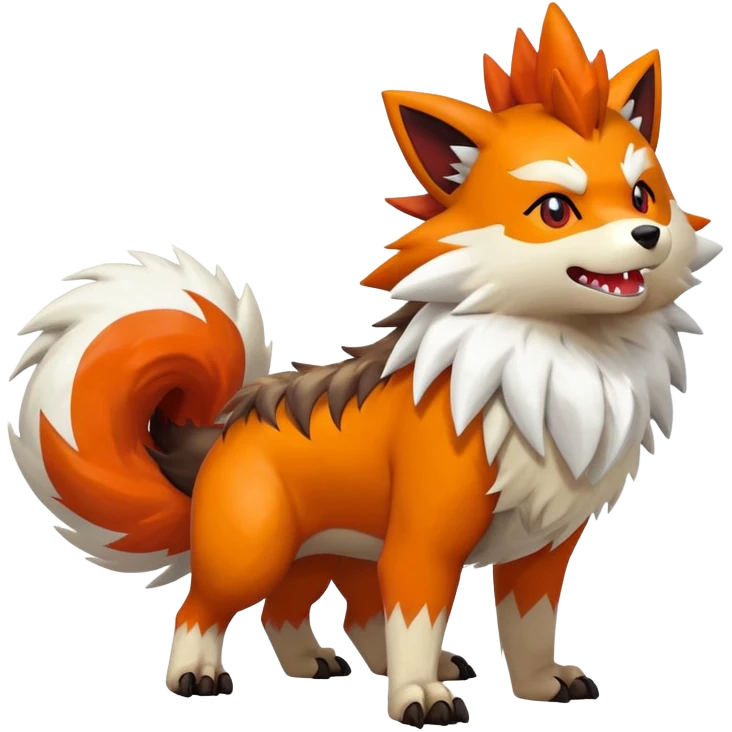 Shiny Zigzagoon-Arcanine-Zorua-Zangoose-Hybrid (Full body) emoji