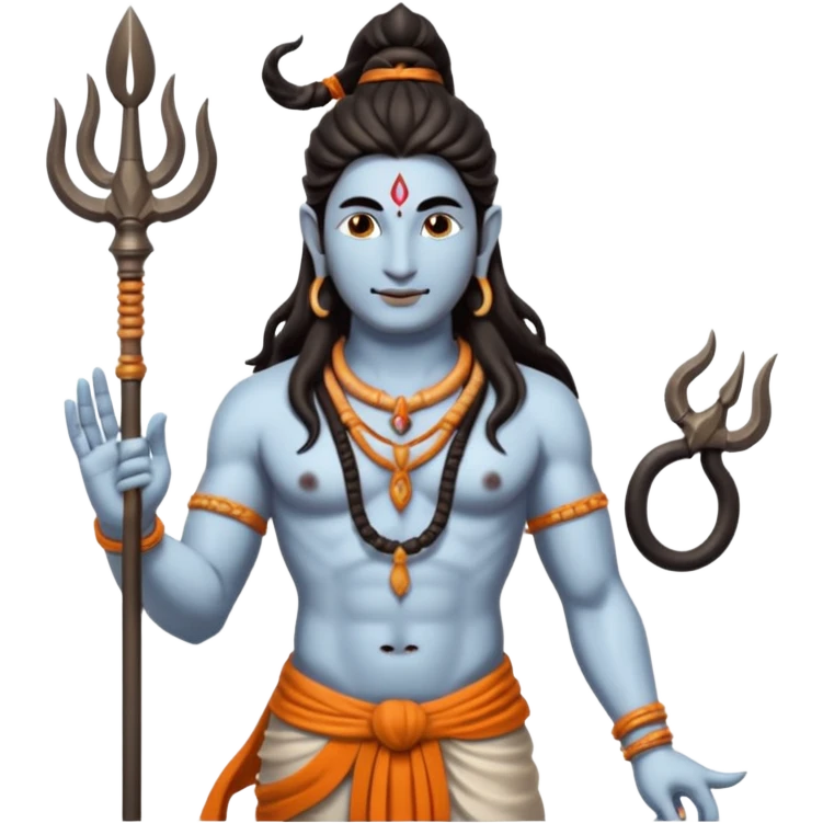 Lord shiva with trishul emoji