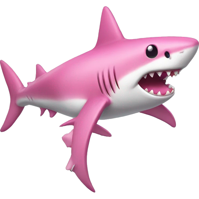 pink shark emoji