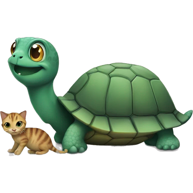 turtle with cat emoji
