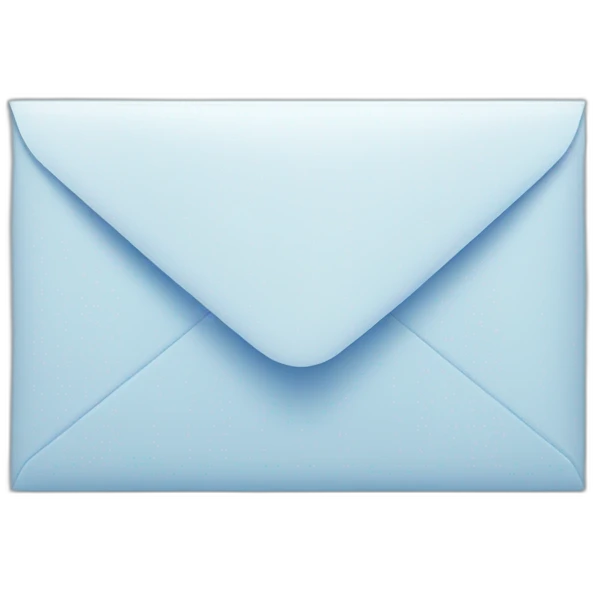 bluish envelope emoji