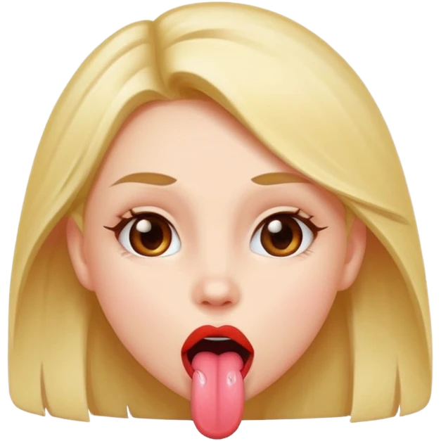Girl with her tongue out  emoji