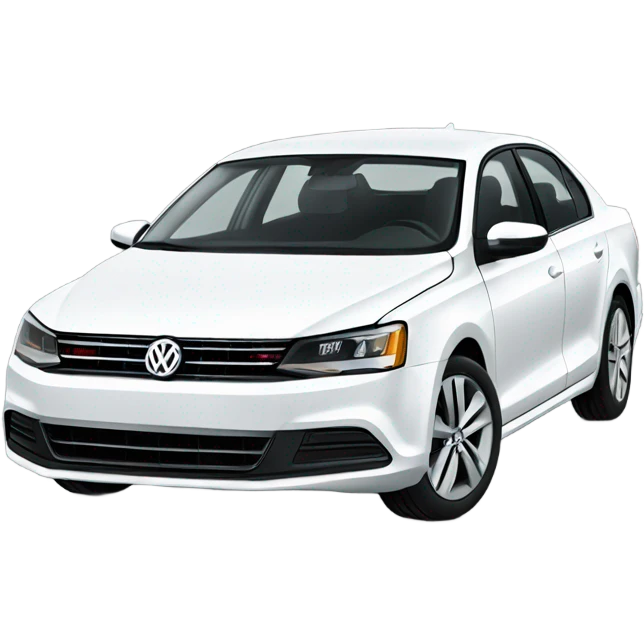 White Volkswagen Jetta  emoji