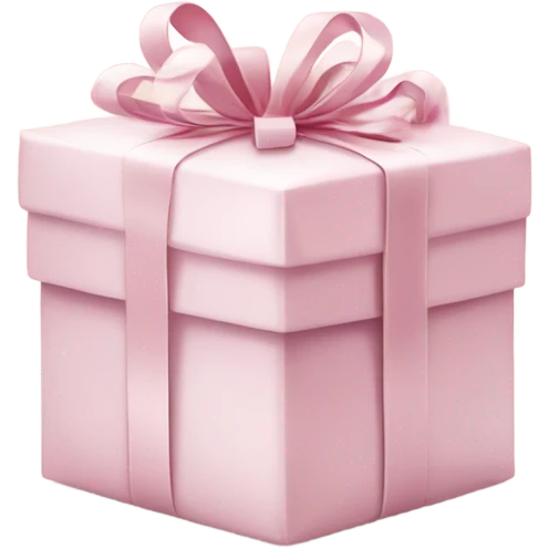 Light pink Christmas gifts under a white Christmas tree  emoji