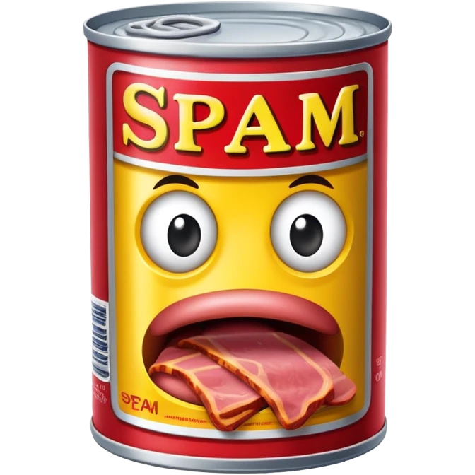 SPAM MEAT scared 🙀  EMOJI  emoji