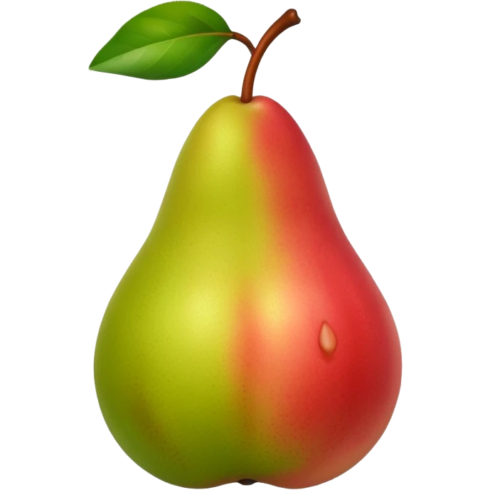 pear with red blush  emoji