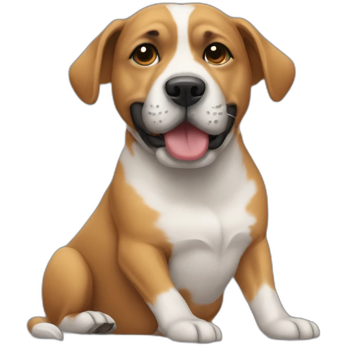 Dogs must wear a muzzle on public emoji