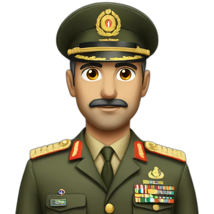 iranian military officer face emoji