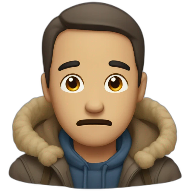 Homme triste emoji