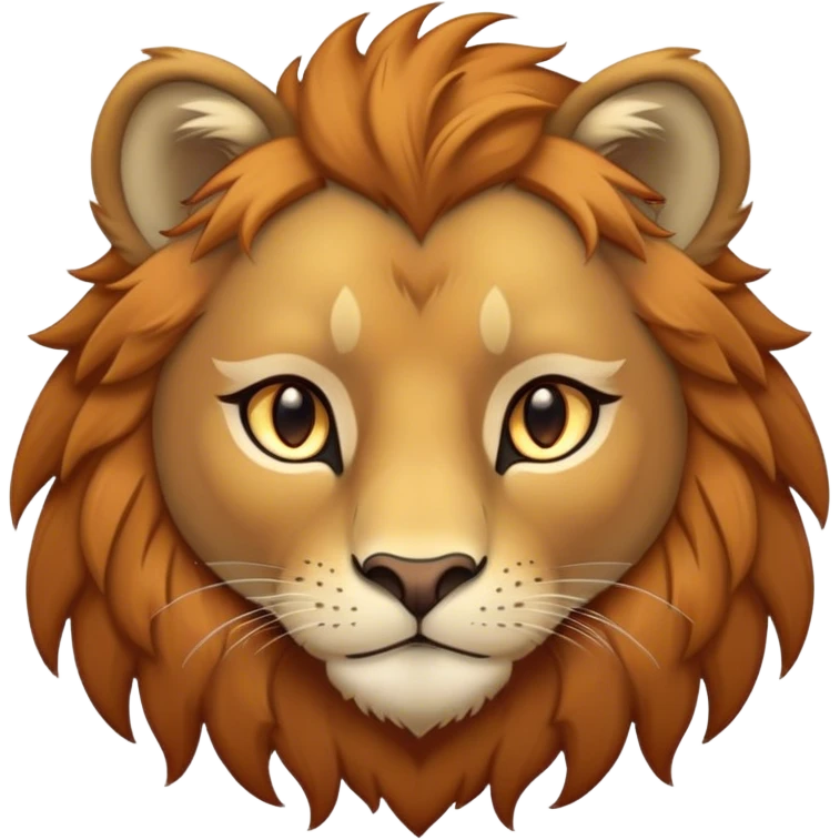 Cinematic Noble Lio Cub Portrait Emoji, Poised and regal, with a powerful, muscular build and a majestic, tawny mane, deep-set soulful amber eyes, Simplified yet sharp and sophisticated features, highly detailed, glowing with a warm, dignified glow, high shine, intelligent and fierce, stylized with an air of wild majesty, focused and attentive, soft glowing outline, capturing the essence of a watchful and confident king, so majestic it feels as though it could roar out of the screen with effortless authority! emoji