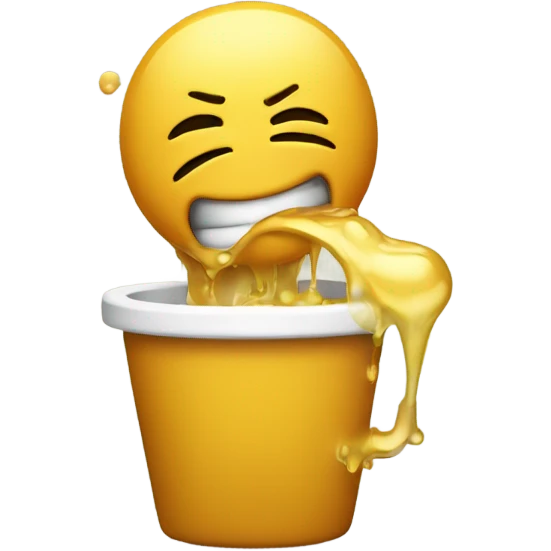 Vomiting honey joyfully  emoji