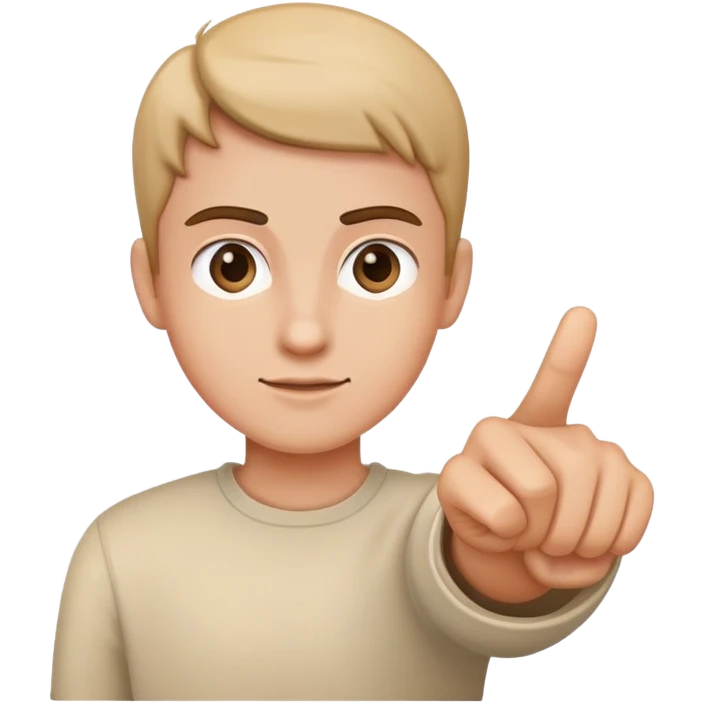 pointing forward emoji