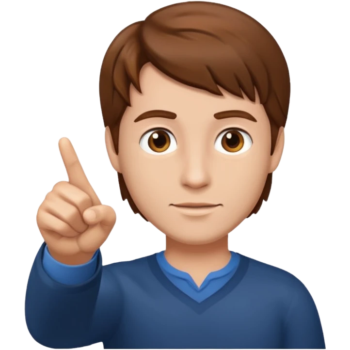 man pointing emoji